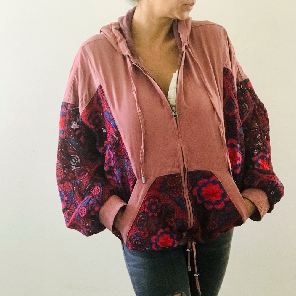 Free People Magpie Lacey Jacket Size M